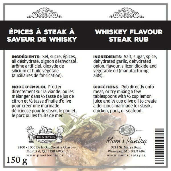 Whiskey Flavour Steak Rub