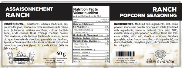 Ranch Popcorn Seasoning