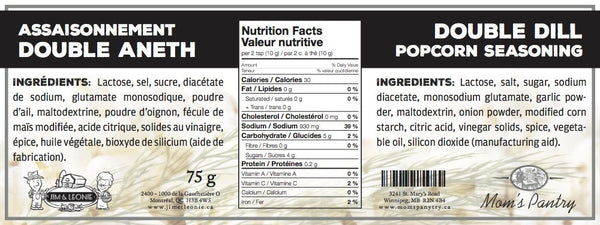 Double Dill Popcorn Seasoning