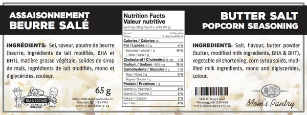 Butter Salt Popcorn Seasoning