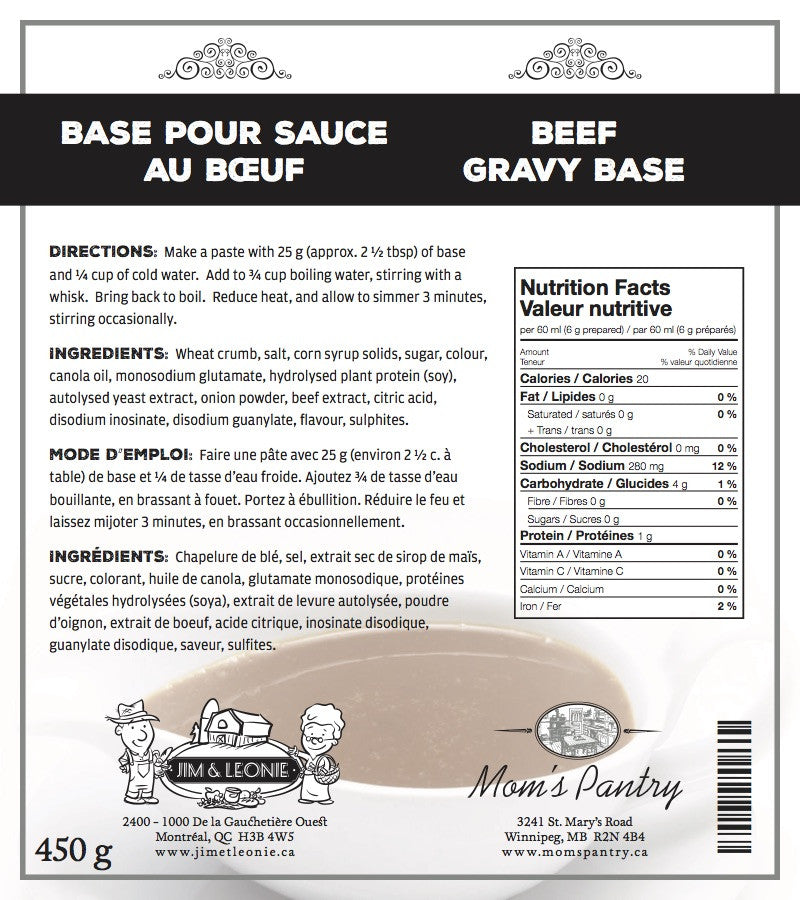 Traditional Gravy & Soup Bases - Mom's Pantry