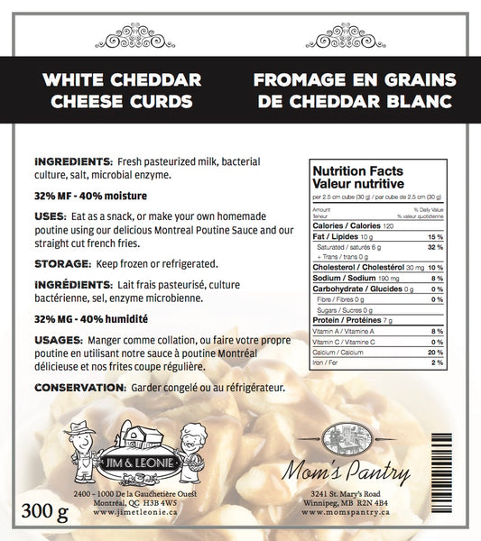 White Cheddar Cheese Curds  (300 g)